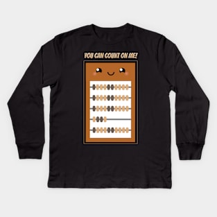 You Can Count On Me - Kawaii Friendship Abacus Kids Long Sleeve T-Shirt